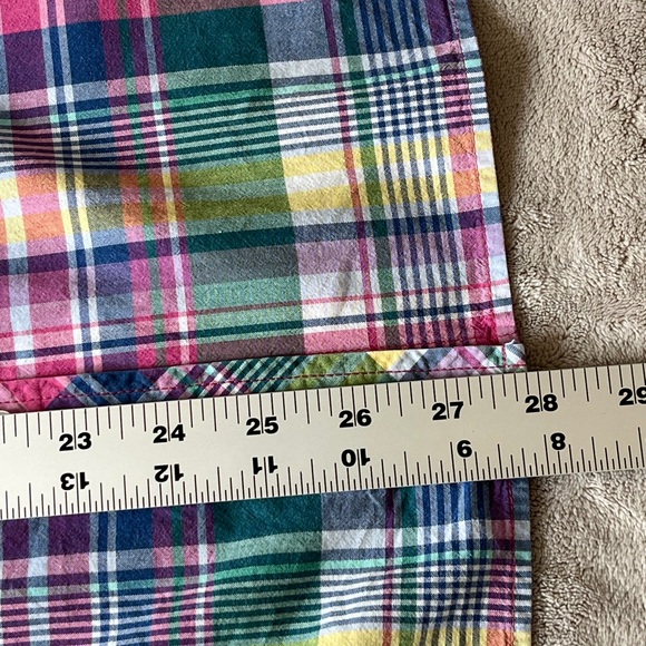 Talbots Madras Classic Cotton Shirt Plaid Button Up Shirt Timeless Style Size XL - Picture 14 of 14